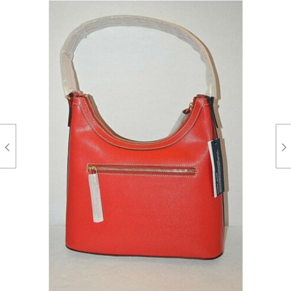 Dooney & Bourke Saffiano Italian Leather Red Bag - Picture 3 of 11